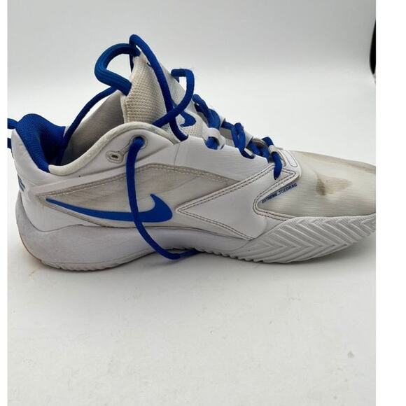 Nike Air Zoom Hyperace 3 Women's Volleyball Shoes White Blue Gum Size 8 FQ7074 - Picture 7 of 13